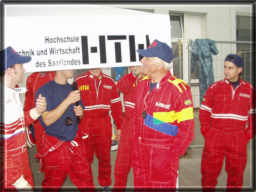 Prof Altjohann und das Kartteam der HTW Saarbr�cken